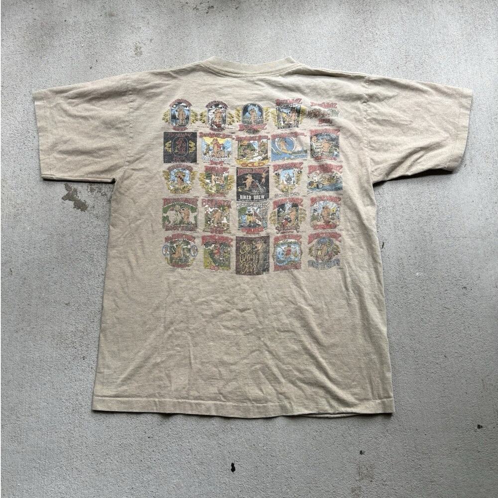 Vintage 90s Bear Whiz Beer Collection T-Shirt L Alore Made in USA Deadwood, SD